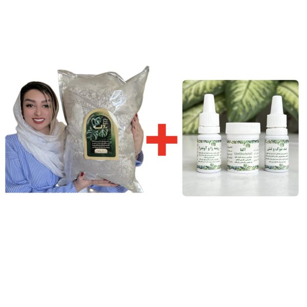 خاک دختر گل فروش(۱۲ لیتری) + پکیج تخصصی تعویض خاک
